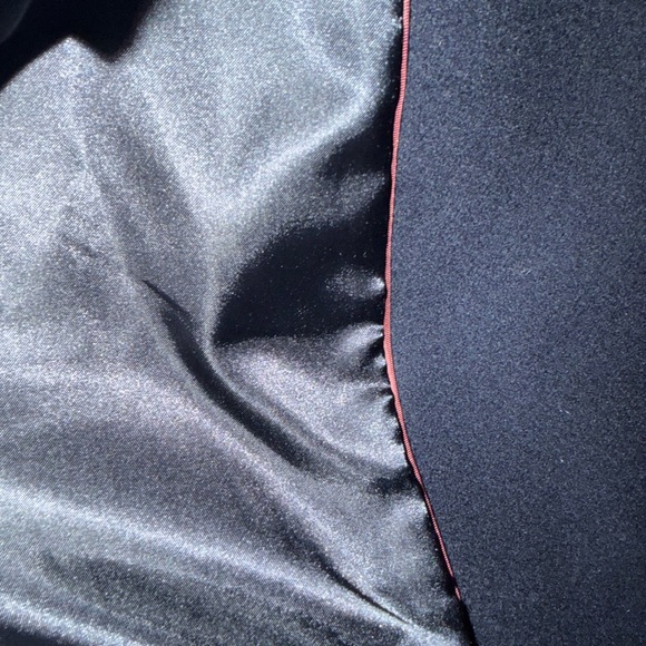 J. Crew Navy Wool Pea Coat with Black Faux Fur Collar Size 6 - Picture 8 of 10